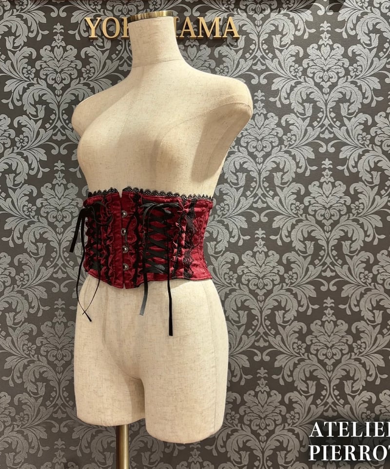ATELIERPIERROT コルセット ATELIER-PIERROT／Thorned Rose Corset（ボルドー） | cho