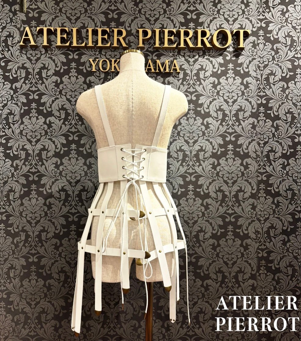 アトリエピエロ　コルセット ATELIER-PIERROT／Baroque Cage Corset Harness （ホワ