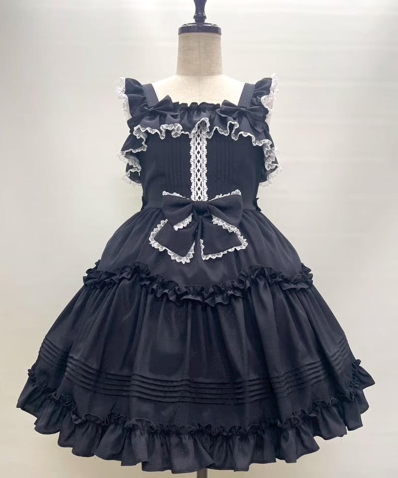 新品 Funny Fairy ヴィトライユ　ジャンパースカート(ブラック) 黒 新品 Funny Fairy ヴィトライユ ジャンパースカート(ブラック