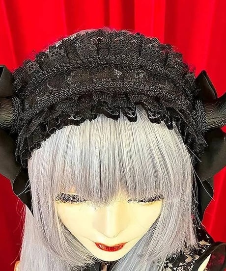 Estrellas / デビルホーンヘッドドレス/黒×黒