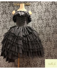 Vallée lys／Nonette Gauze Jumperskirt（ブラック）