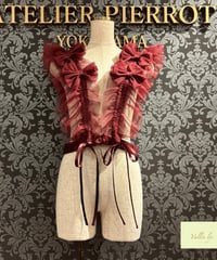 Vallée lys／“Pivoine”Frill Skirt（Wine） | chou ch