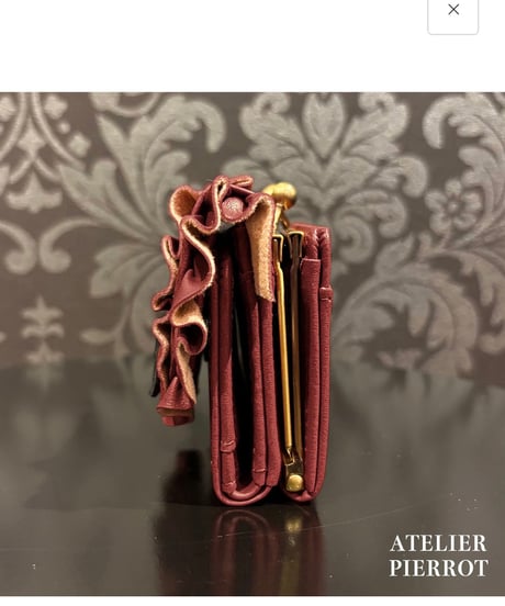 ATELIER-PIERROT／Doll’s Frill Mini Wallet（ボルドー）