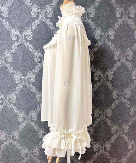 Enchantlic Enchantilly／シャンテリーフリルブラウス（生成り）