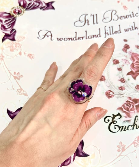 Enchantlic Enchantilly／Dolled up Ring〜すみれ〜♦︎Ｂ♦︎右ダイヤ