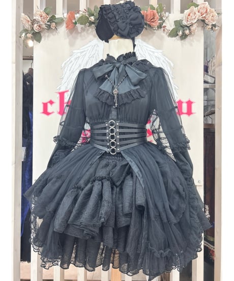 Vallée lys／ Petale Voile Skirt（ブラック）