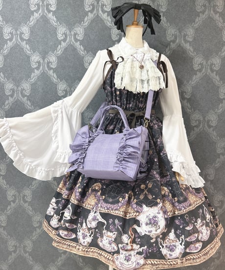 尾州ロリィタ／おリボンFRILL BAG（サマーライラック）