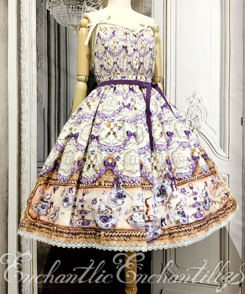 ｱﾝｼｬﾝﾃﾘｯｸ ｱﾝｼｬﾝﾃﾘｰ／すみれのお茶会ティアードJSK (Ivory)Mサイズ