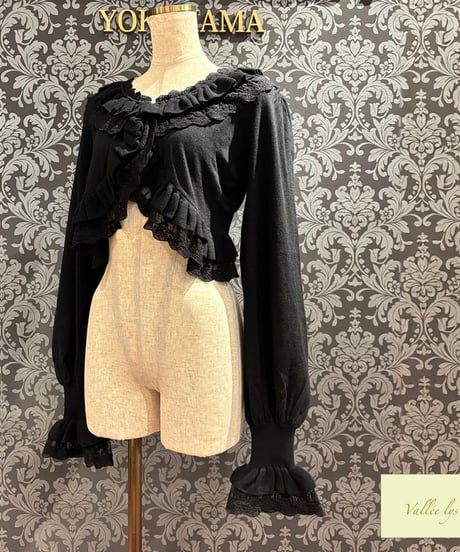 Vallée lys／Pale Sonata Cardigan（ブラック）