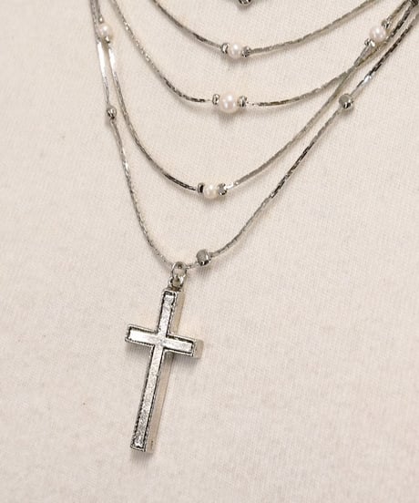 Sheglit／"Holy"クロスレイヤーネックレス