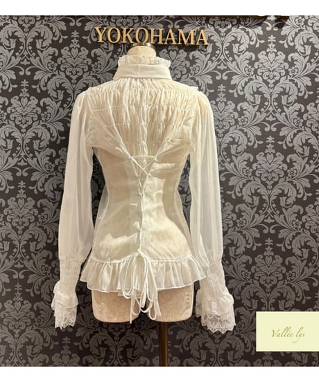 Vallée lys／Ethereal Ribbon Blouse（ホワイト）