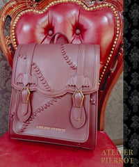 ATELIER PIERROT ／“Nocturnal Grave”Mended Satchel（ボルドー）