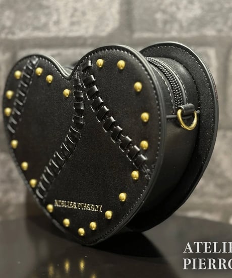 ATELIER-PIERROT／Mended Heart Shoulder Bag（ブラック）