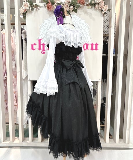 ATELIER-PIERROT／Shirring princess sleeve blouse （ホワイト）
