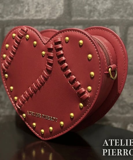 ATELIER-PIERROT／Mended Heart Shoulder Bag（ボルドー）