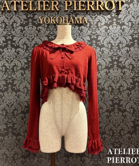 ATELIER-PIERROT／Rose Waltz Cardigan（ワイン）