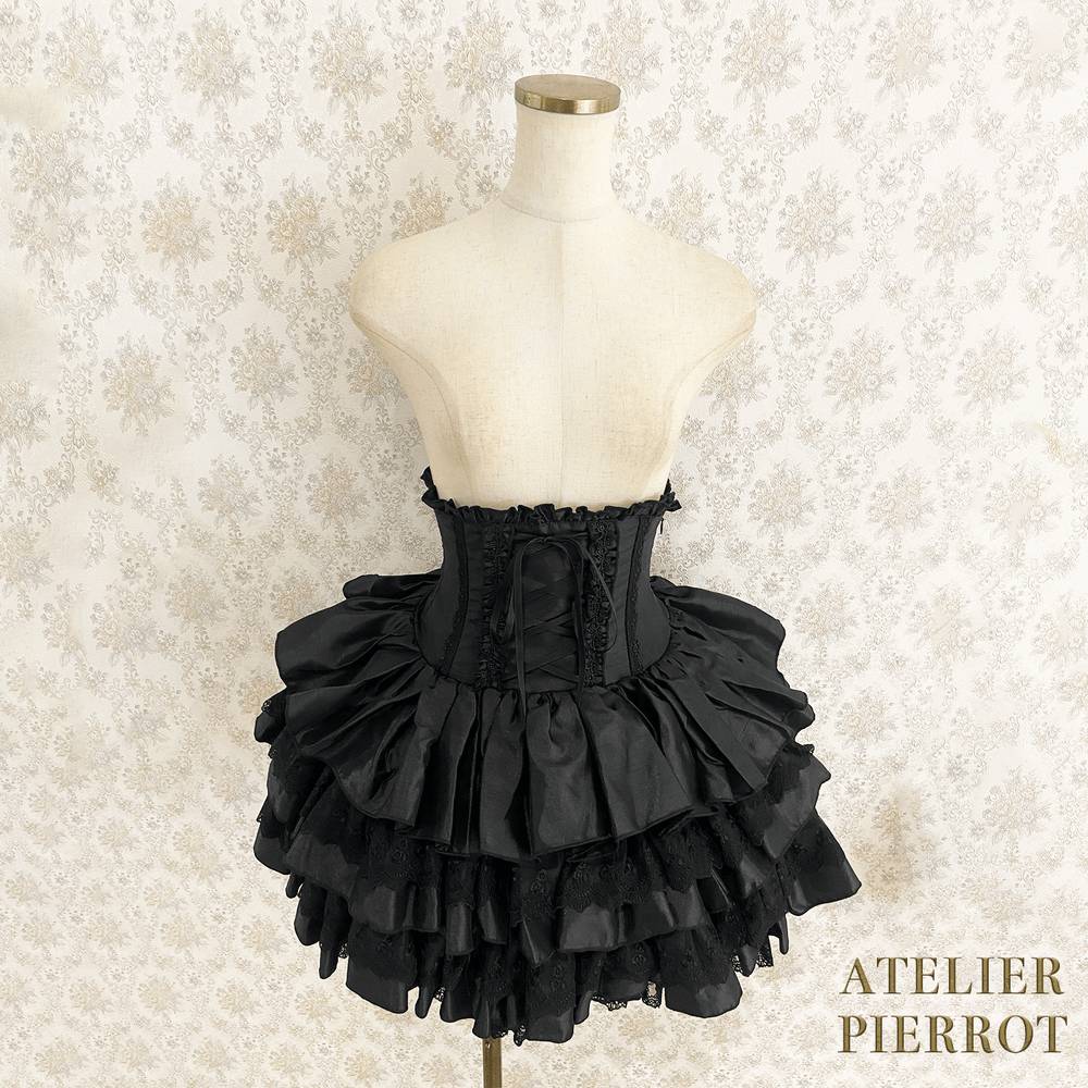 ATELIER-PIERROT／Mini Corset Skirt（ブラック） | chou