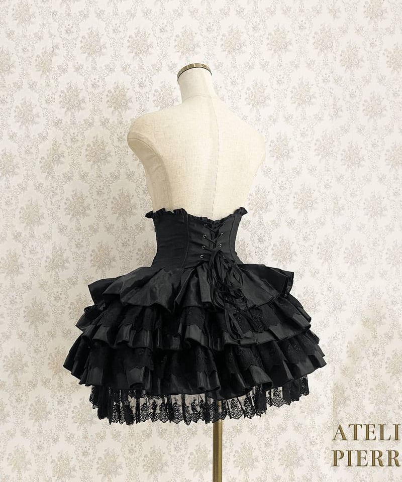 ATELIER-PIERROT／Mini Corset Skirt（ブラック） | chou