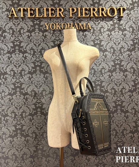 ATELIER-PIERROT／ Iron Gate Coffin Bag（ブラック×ゴールド）