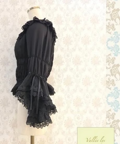 Vallée lys／ Blossom Breeze Blouse （ブラック）