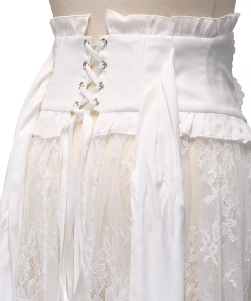 Sheglit／夜の帳のヴェールコルセット（ホワイト） | chou chou