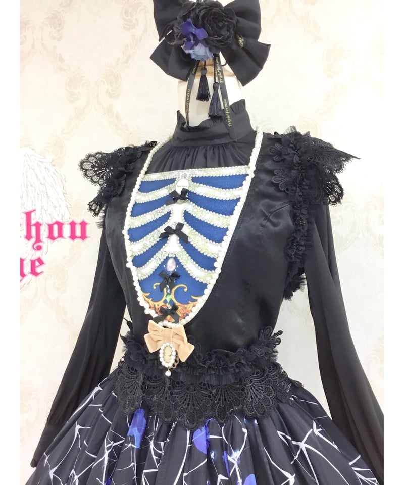 Triple fortuneゴシックロリターy2k黒いレース装飾コルセット Triple fortuneゴシックロリターy2k黒いレース装飾コルセット