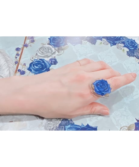 Enchantlic Enchantilly／Dolled Up Ring （薔薇・青）