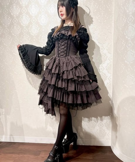 Vallée lys／Nonette Gauze Jumperskirt（グレー）