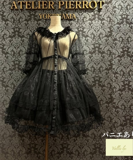 Vallée lys／Nocturne Sheer Tulle Dress（ブラック）