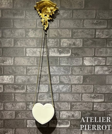 ATELIER-PIERROT／Mended Heart Shoulder Bag（ホワイト）