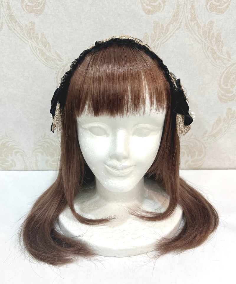 トリプルフォーチュン ヘッドドレス Triple* fortune ／刺繍ヘッドドレス（A） | chou chou ange o