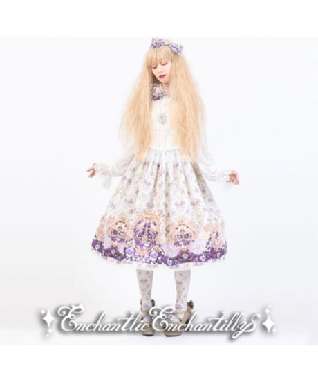 Enchantlic Enchantilly／すみれ姫の王冠オーバーニー ソックス（生成）