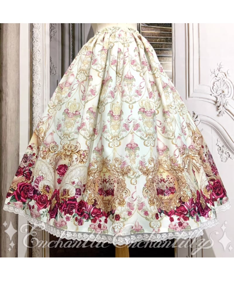 Enchantlic EnchantilIy 新品　スカート 幻影桜城〜夢幻の一角獣〜 スカート（黒闇の夜） | Enchantlic