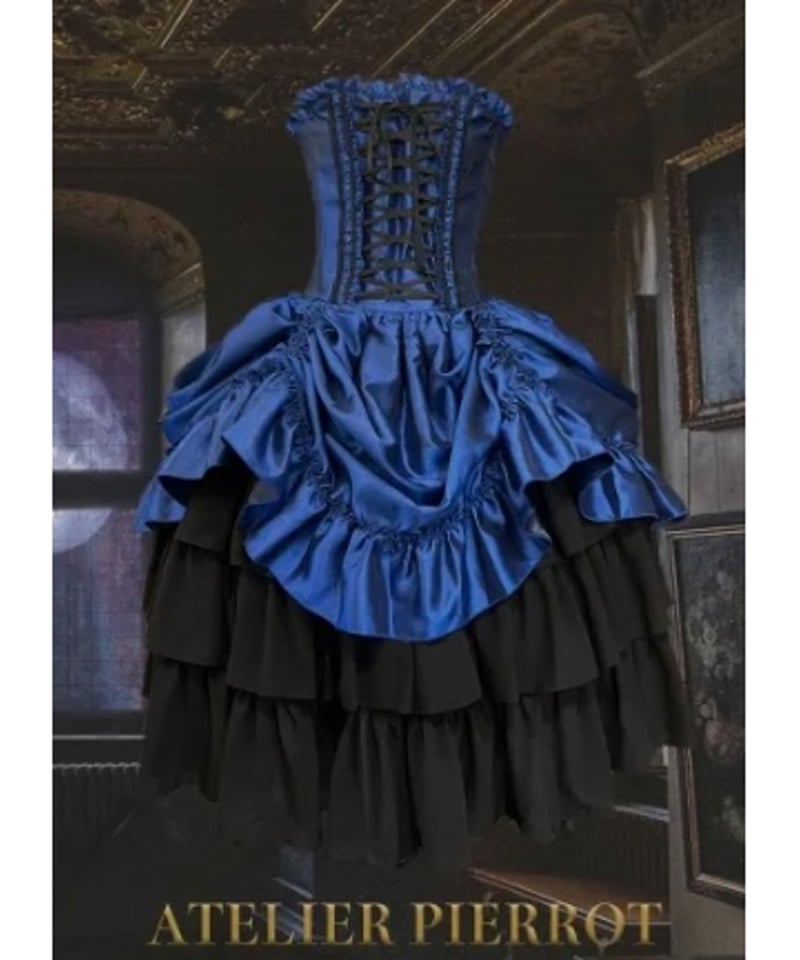 ATELIER-PIERROT/Bustle Corset Dress(ネイビー) | cho ATELIER-PIERROT/Bustle Corset Dress(ネイビー) | cho