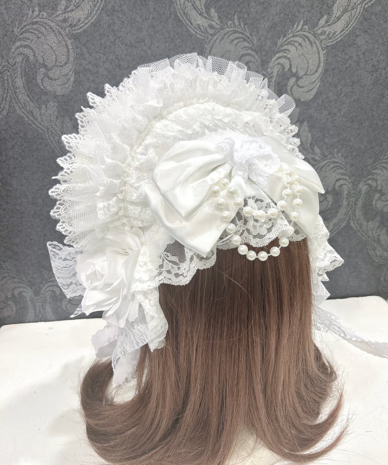 Triple* fortune ／レースボンネット（ホワイト） | chou chou