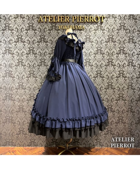 ATELIER-PIERROT／ Nocturne Noir Dress（ネイビー）