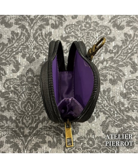 ATELIER-PIERROT／ Pochette a la carte Series 　Coin Purse~Heart~（ブラック）