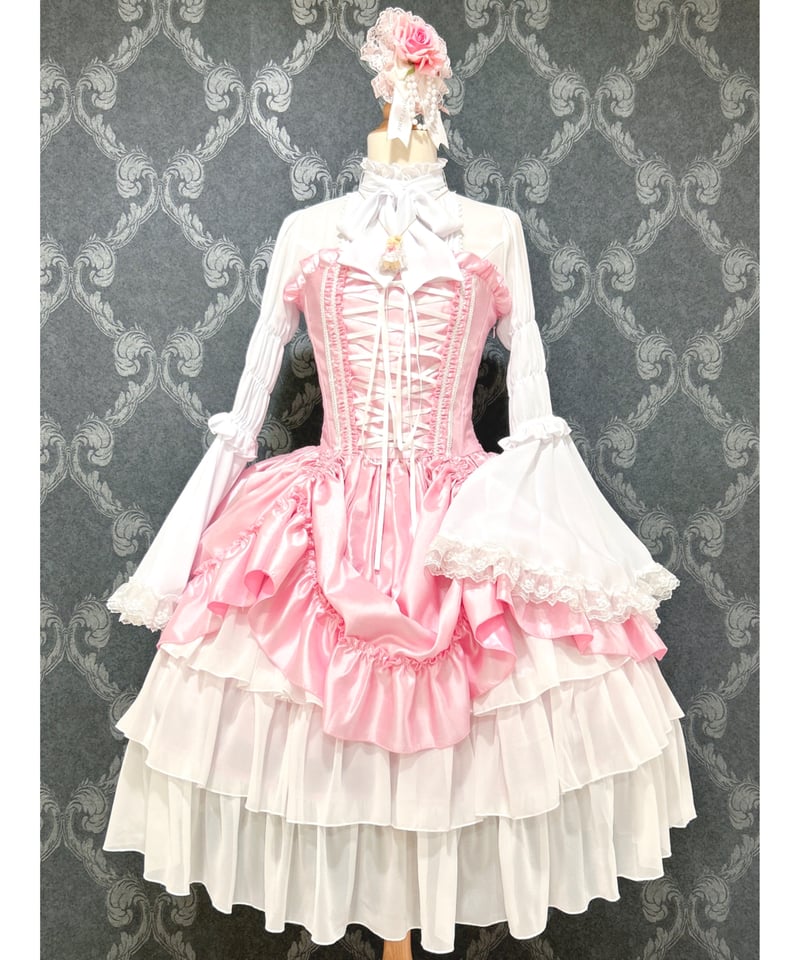 ATELIER-PIERROT/Bustle Corset Dress(ピンク) | chou ATELIER-PIERROT/Bustle Corset Dress(ピンク) | chou