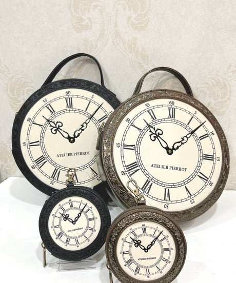 ATELIER-PIERROT／“Aeon” Clock Shoulder Bag（ブラック）