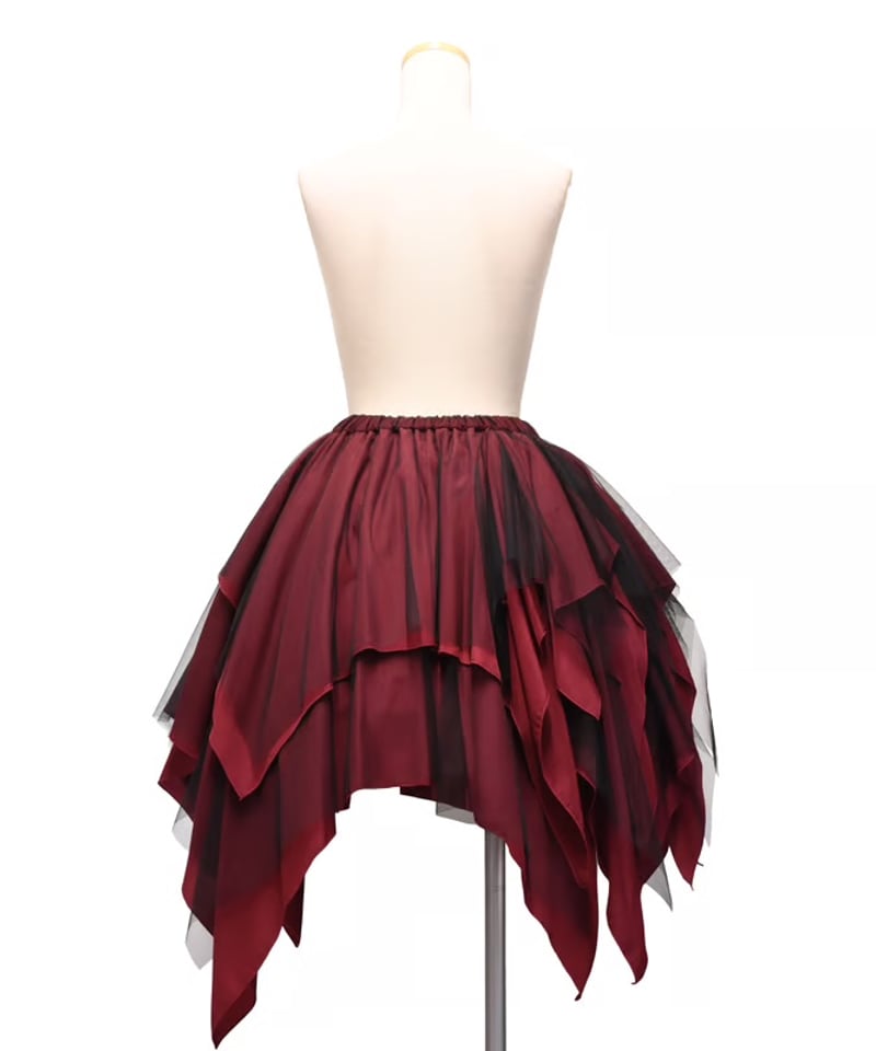 Sheglit／チュールレイヤードスカート（ボルドー） | chou chou ange on