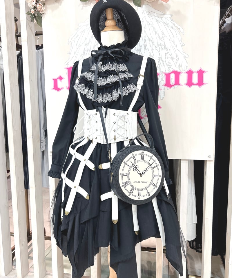 ATELIER-PIERROT／“Aeon” Clock Shoulder Bag（ブラック）
