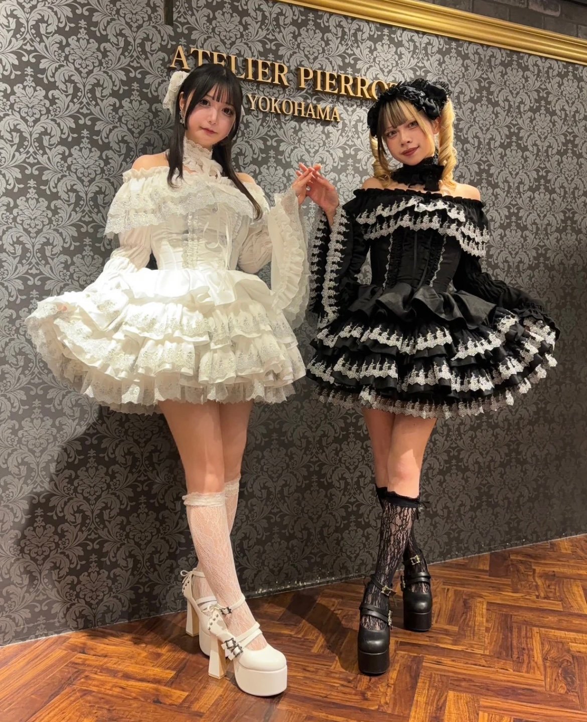 ATELIER-PIERROT／Mini Corset Dress (シルバーレースver)ブ