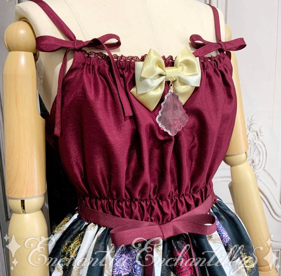 EnchantlicEnchantilly　トランプローズジャンスカ トランプローズ シャンタンJSK | Enchantlic Enchantilly onli