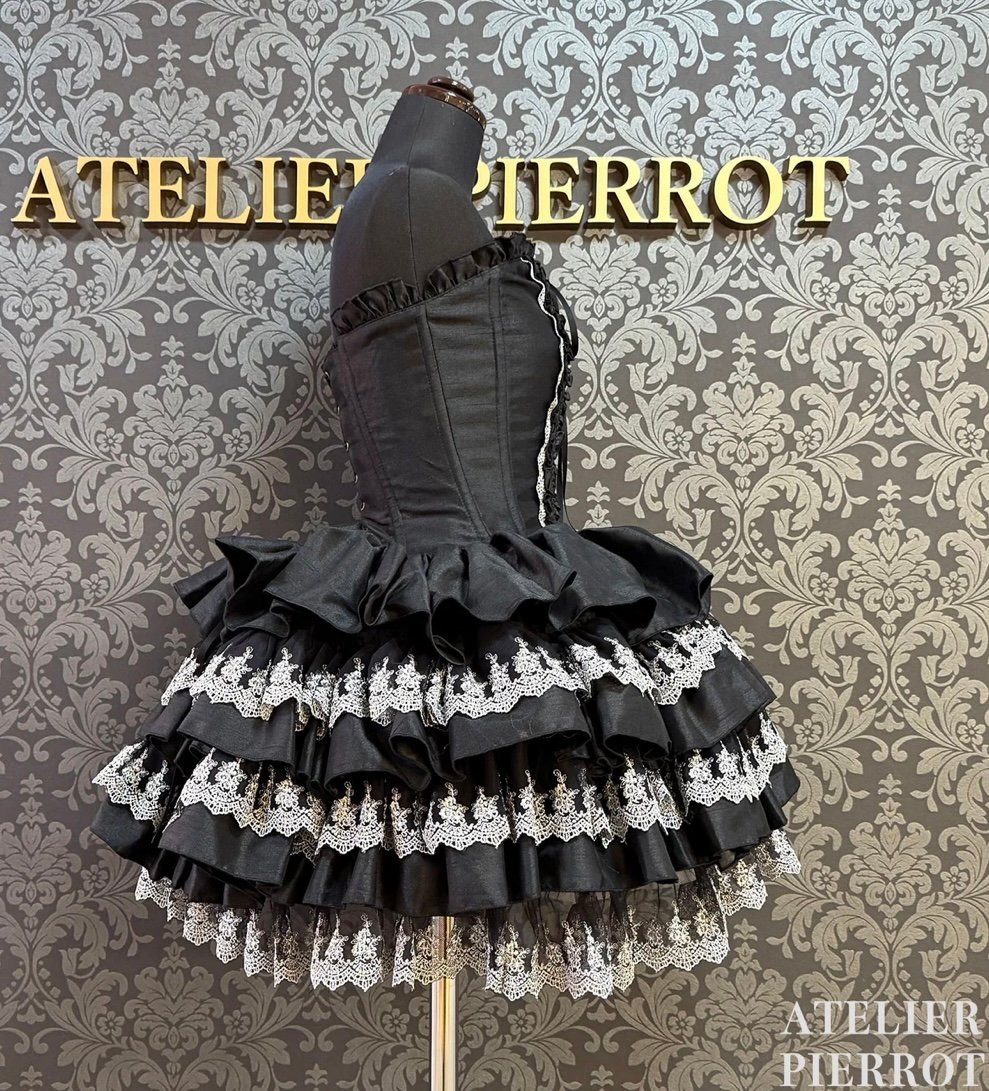 ATELIER-PIERROT／Mini Corset Dress (シルバーレースver)ブ