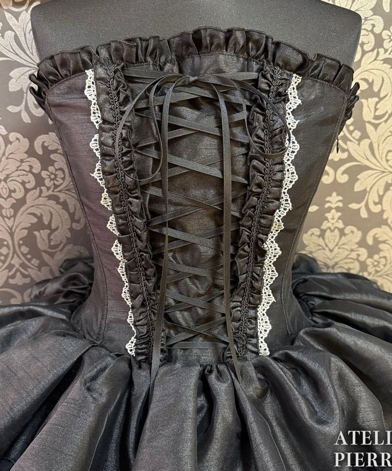 ATELIER-PIERROT／Mini Corset Dress (シルバーレースver)ブ