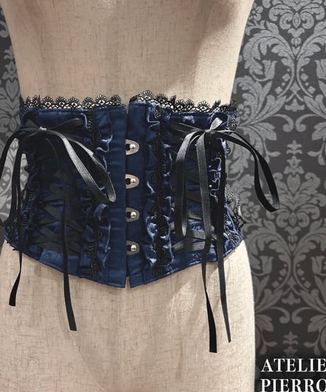 ATELIER-PIERROT／Thorned Rose Corset（ネイビー）