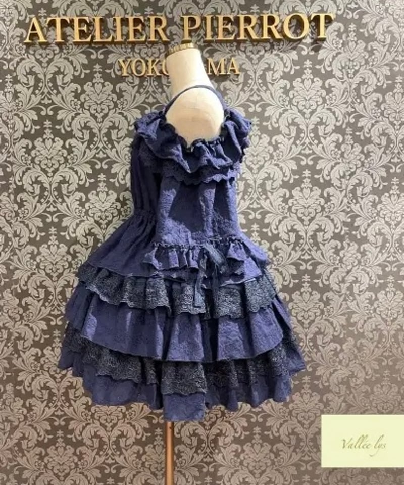 Vallée lys Embroidered Lace Mini Dress ATELIER-PIERROT】【Vallée lys】Precious Embroider