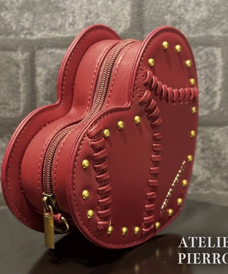 ATELIER-PIERROT／Mended Heart Shoulder Bag（ボルドー）
