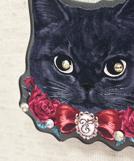 Enchantlic Enchantilly／黒猫のローズちゃん ネックレス（黒・まっすぐな瞳）