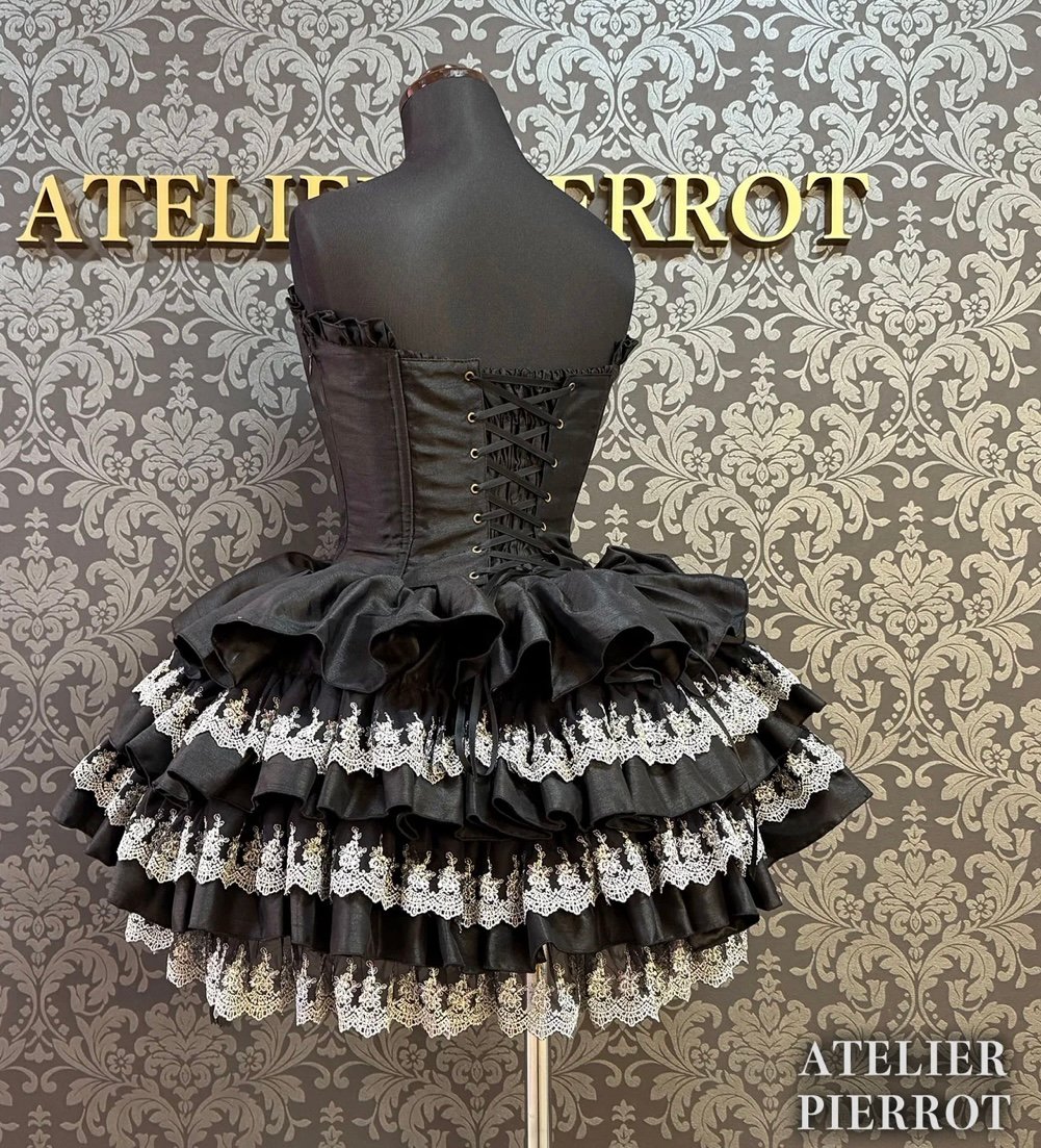 ATELIER-PIERROT／Mini Corset Dress (シルバーレースver)ブ